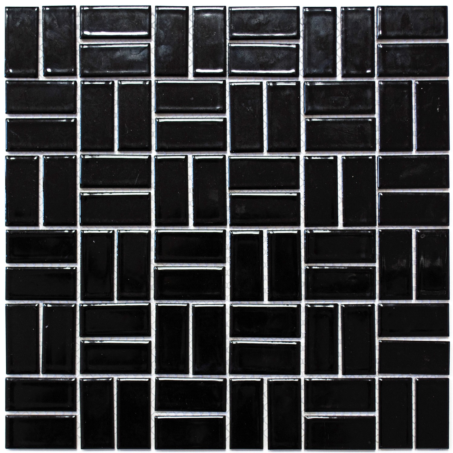 Mosaik Keramik Väderkvarn Svart Blank | Ekosten.se