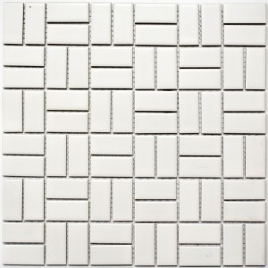 Klinker Mosaik Väderkvarn Vit Matt