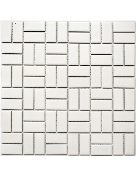 Klinker Mosaik Väderkvarn Vit Matt