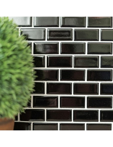 Svart Klinkermosaik Murförband Blank | Ekosten.se