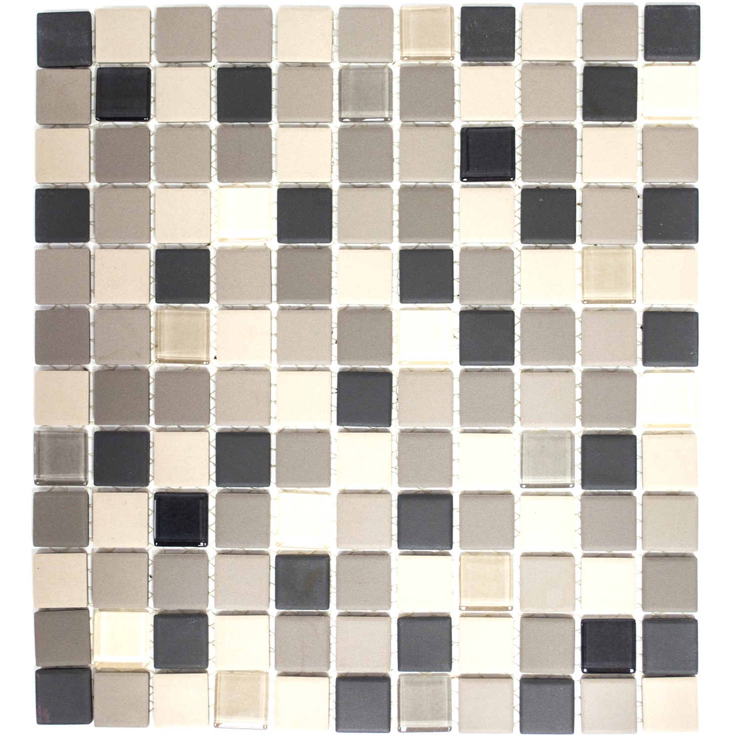 Glas Keramik Mosaik Beige Brun | Ekosten.se
