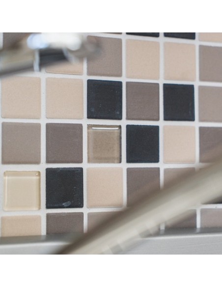 Glas Keramik Mosaik Beige Brun Mix | Ekosten.se