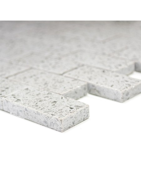 Komposit Brickmosaik Murförband Grå