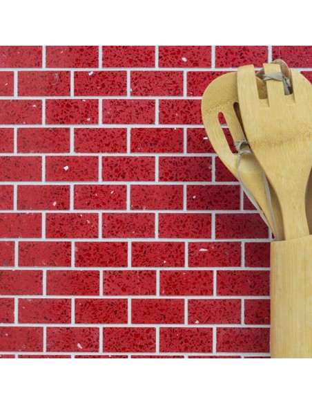 Komposit Brickmosaik Murförband Röd | Ekosten.se