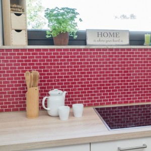 Komposit Brickmosaik Murförband Röd | Ekosten.se