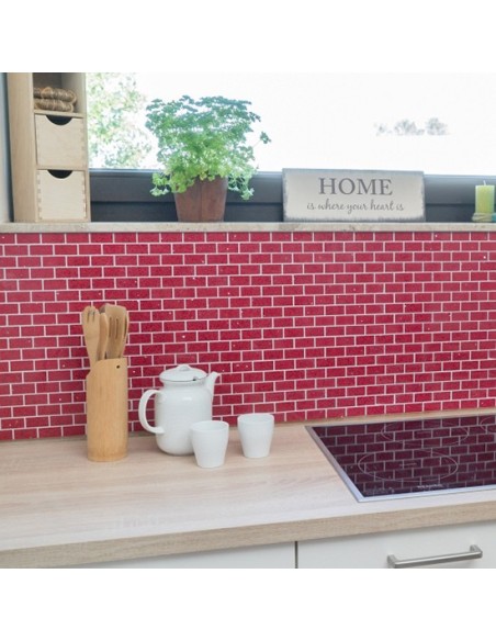 Komposit Brickmosaik Murförband Röd | Ekosten.se