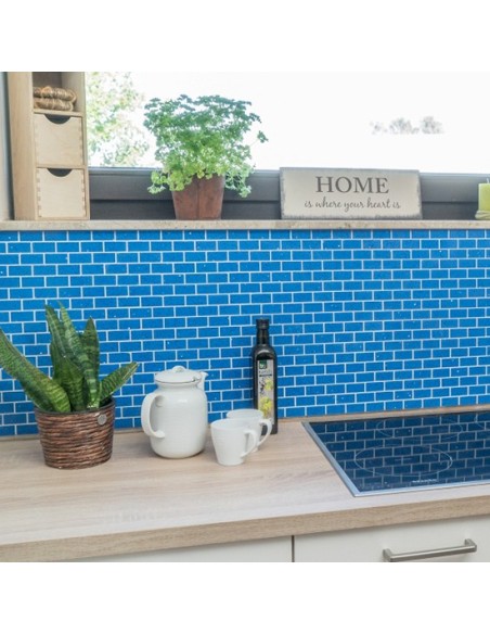 Komposit Brickmosaik Murförband Blå | Ekosten.se