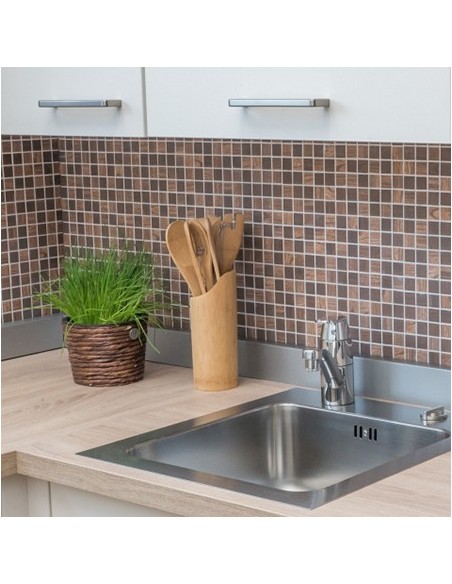 Wood Mosaik Glas Träoptik Brun Mix | Ekosten.se