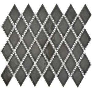 Keramik Mosaik Diamant Svart Blank | Ekosten.se