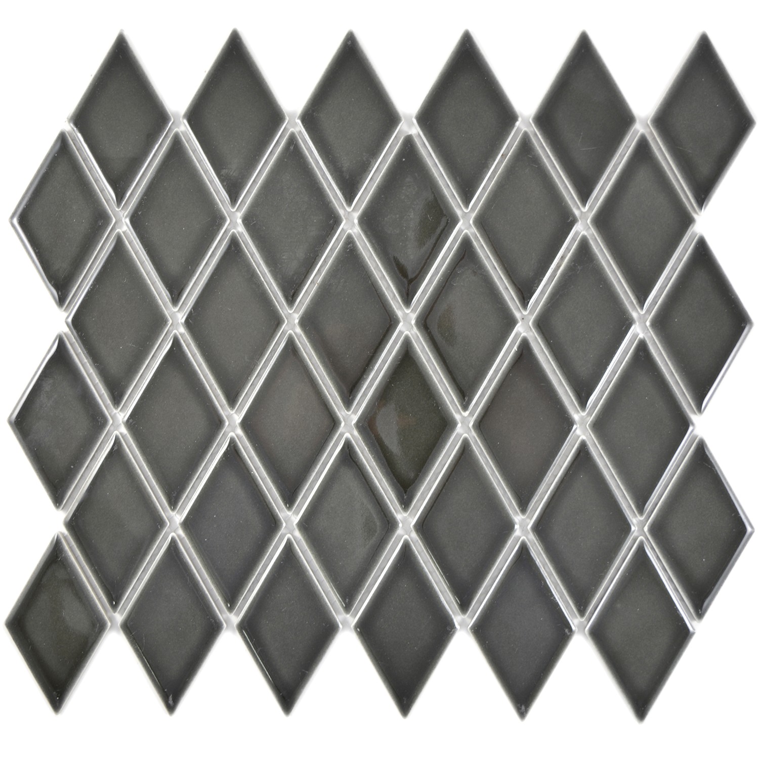 Keramik Mosaik Diamant Svart Blank | Ekosten.se