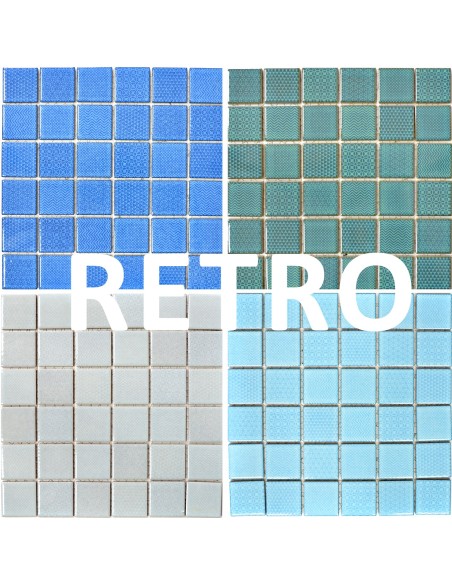 Retro Mosaik Mönstrad Turkos | Ekosten.se