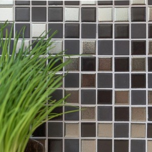 Mosaik Keramik Trinity Svart Silver | Ekosten.se