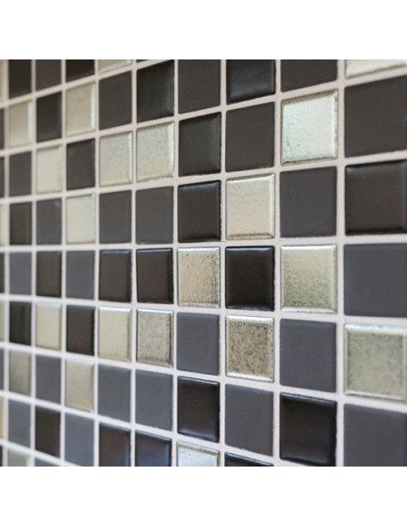 Mosaik Keramik Trinity Svart Silver | Ekosten.se
