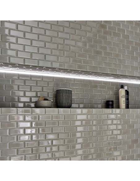 Metro Kakel Mosaik Fasade Kanter Grå | Ekosten.se
