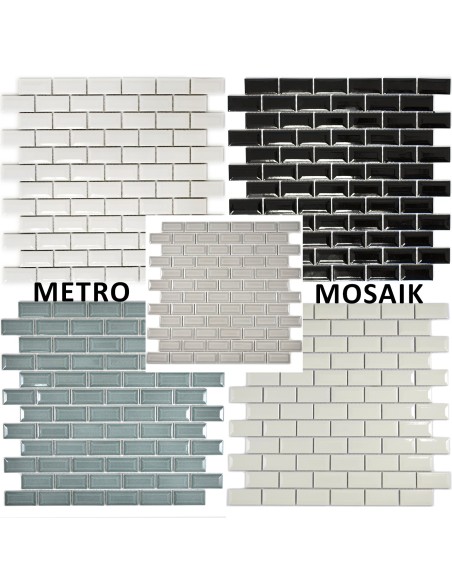 Grå Metro Kakelmosaik Fasad Kant | Ekosten.se