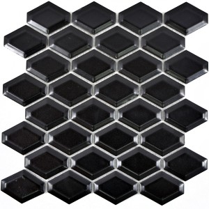 Diamond Metro Mosaik Svart Matt | Ekosten.se