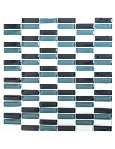 Glas Kristall Stavmosaik Grå Mix | Ekosten.se