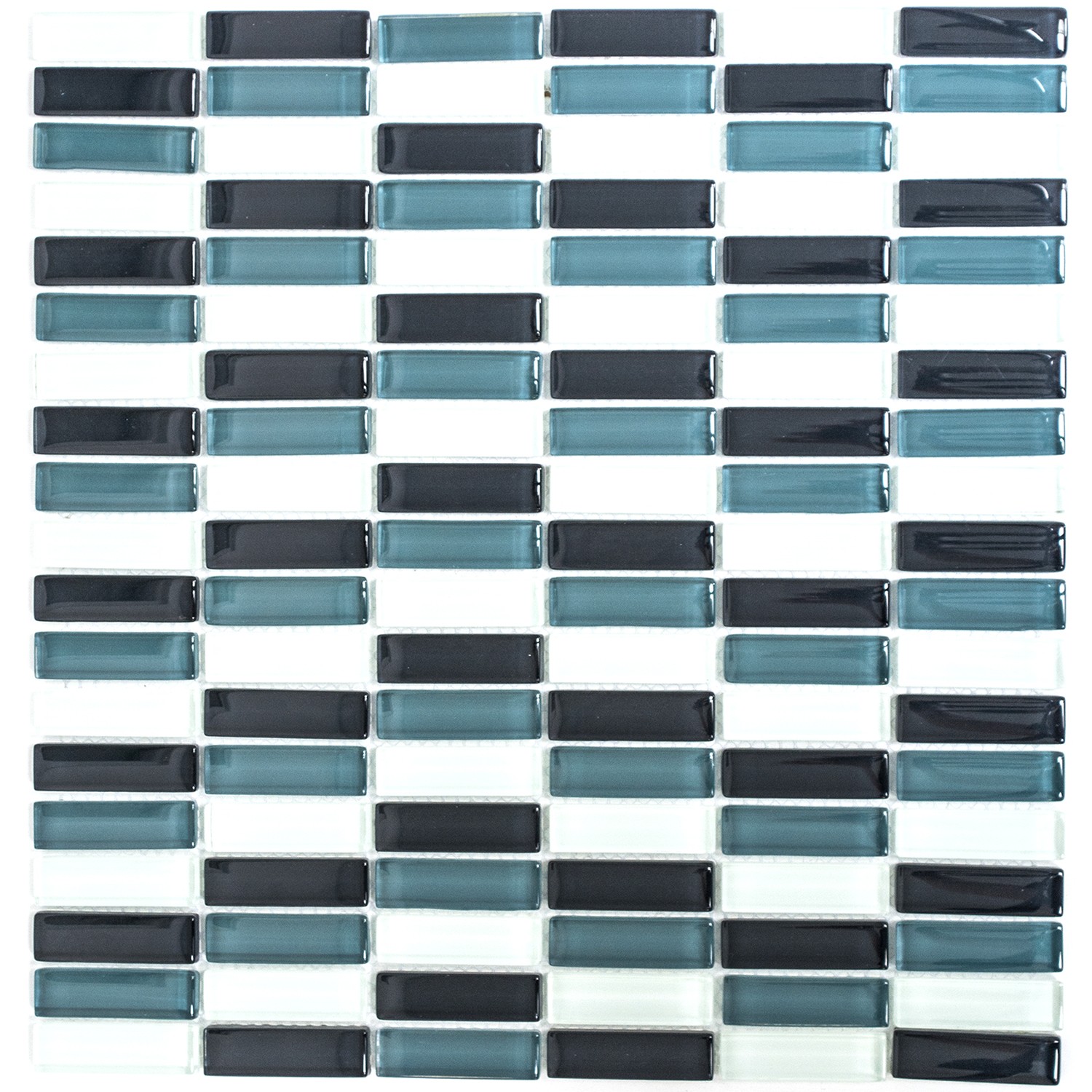 Glas Kristall Stavmosaik Grå Mix | Ekosten.se