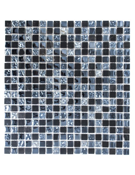 Mosaik Kristall Marmor Svart Grå Mix | Ekosten.se