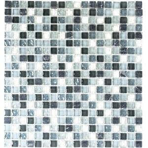 Mosaik Kristall Marmor Vit Grå | Ekosten.se