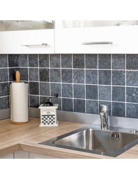 Svart Marmor Natursten Nero Antik 10x10cm | Ekosten.se
