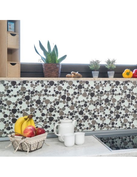 Kristall Mosaik Oregelbunden Beige Brun | Ekosten.se