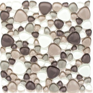 Kristall Mosaik Oregelbunden Beige Brun | Ekosten.se