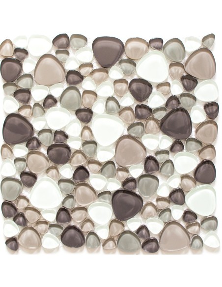 Kristall Mosaik Oregelbunden Beige Brun | Ekosten.se