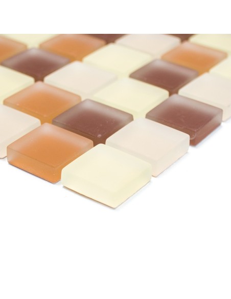Glasmosaik Freeze Brun | Ekosten.se