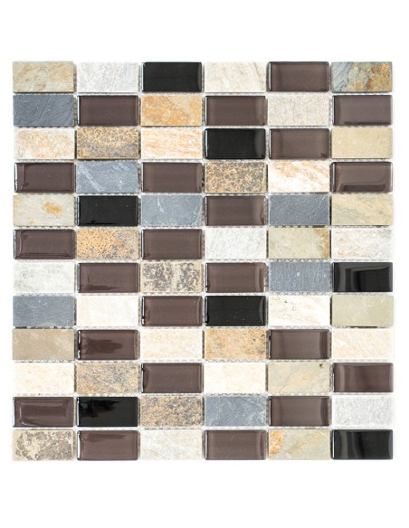Brickmosaik Kristall Natursten | Ekosten.se
