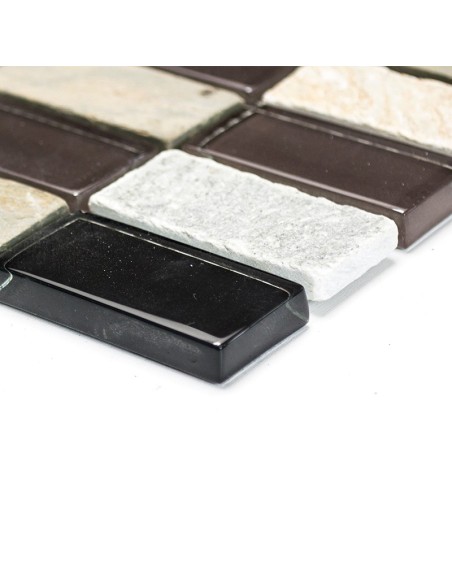 Brickmosaik Kristall Natursten | Ekosten.se
